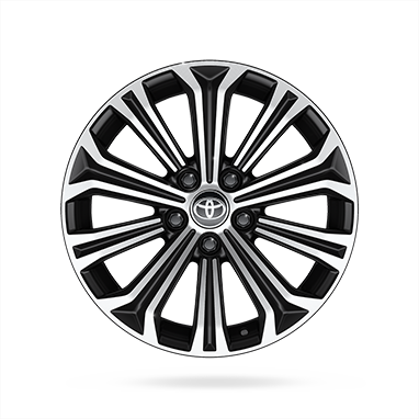 17" matte silver alloy wheels (5-double-spoke)