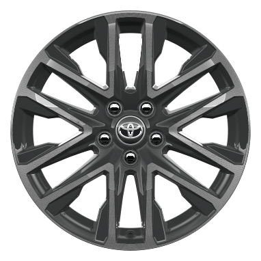 18" dark grey machined-face alloy wheels (6-double-spoke)