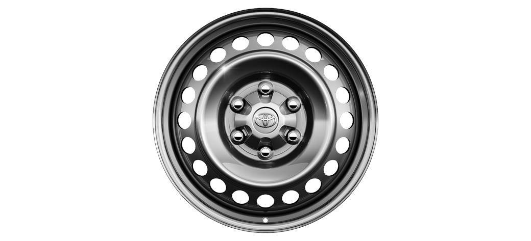 18" dark grey metallic steel wheels with 245/70 R18 tyres