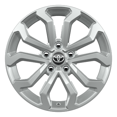 17" silver alloy wheels (5-double-spoke)